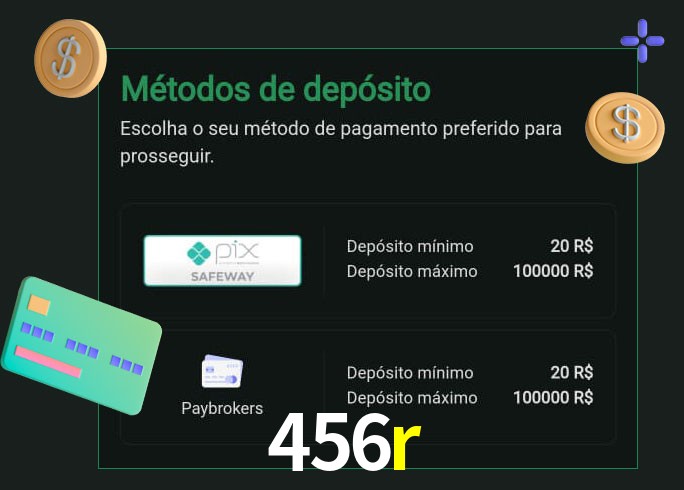 O cassino 456r oferece uma grande variedade de métodos de pagamento